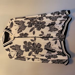 Relativity Woman’s Lightweight Zippered Black And White Jacket | Size XL